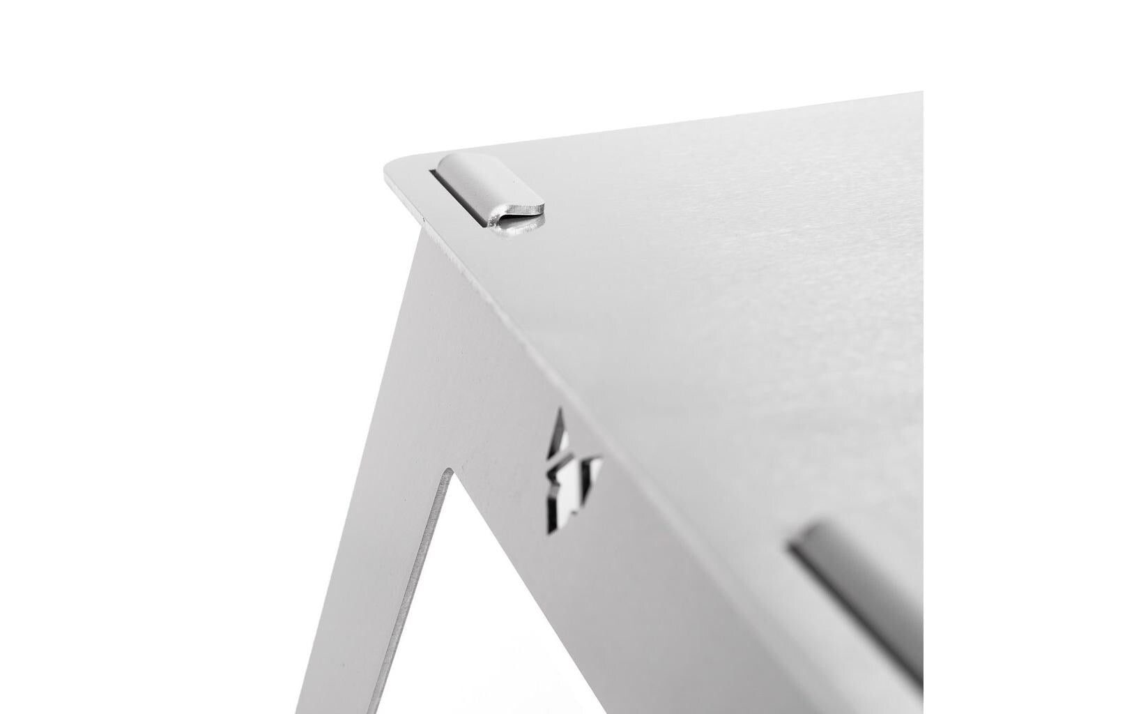 Fennek Grill 4FIRE – Edelstahl, zusammenklappbar, 62,8×24×22 cm – silber