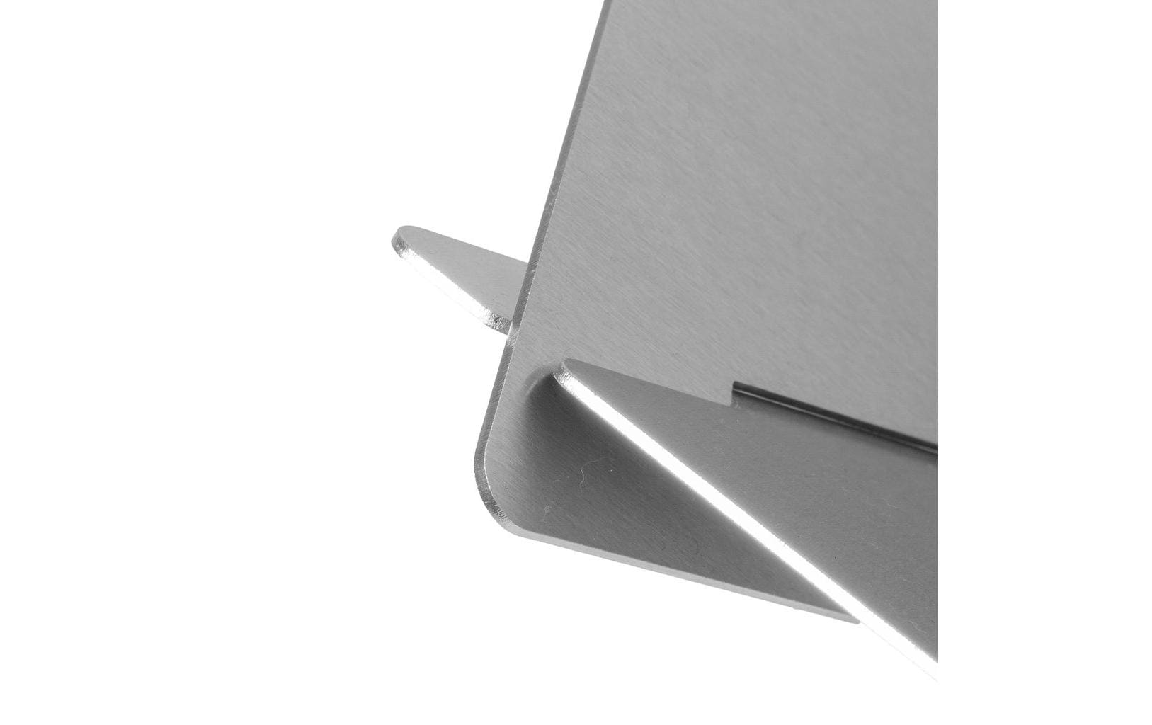 FENNEK Hexagon Feuerschale – Ø 59 × 18,5 cm – Edelstahl, Silber