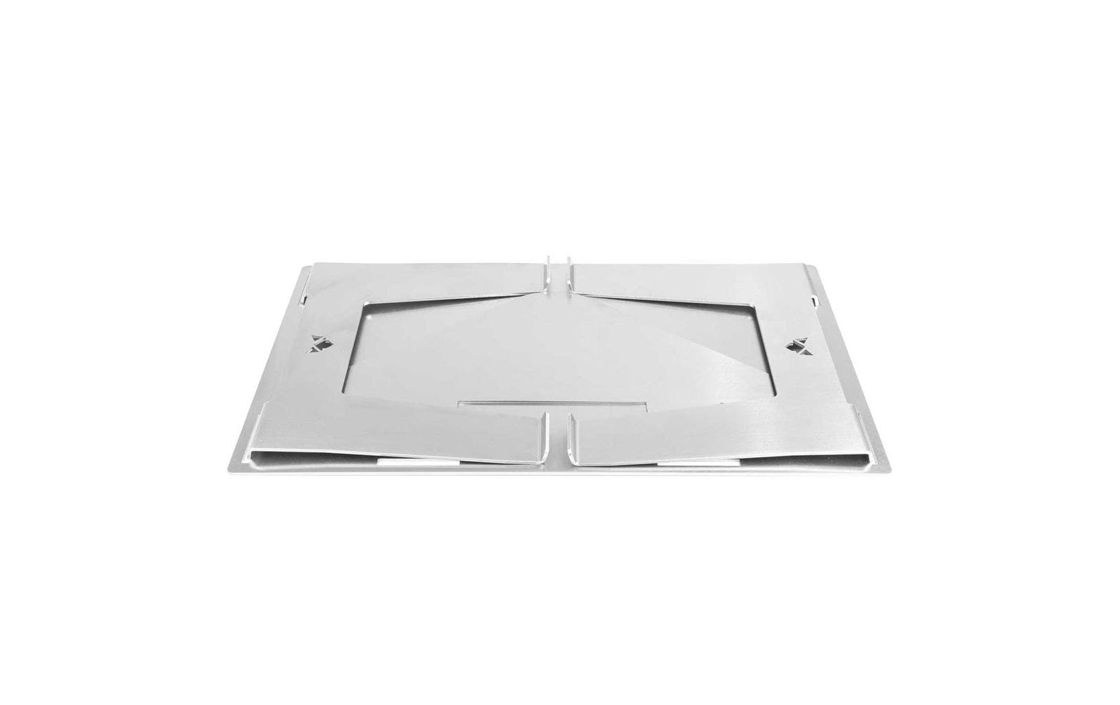 FENNEK Feuerschale – 52 × 42 × 25 cm – Edelstahl, Silber