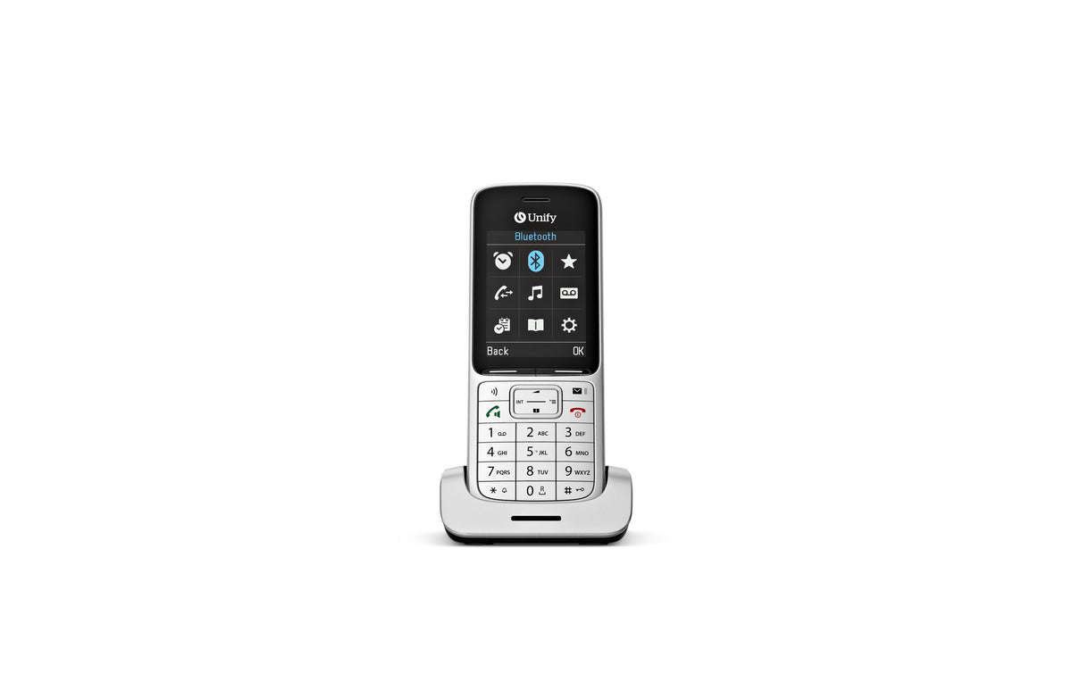 Mitel Unify OpenScape DECT Telefon SL6 – DECT-Telefon, BT, für Unify OpenScape 4000 / OpenScape Business, silber