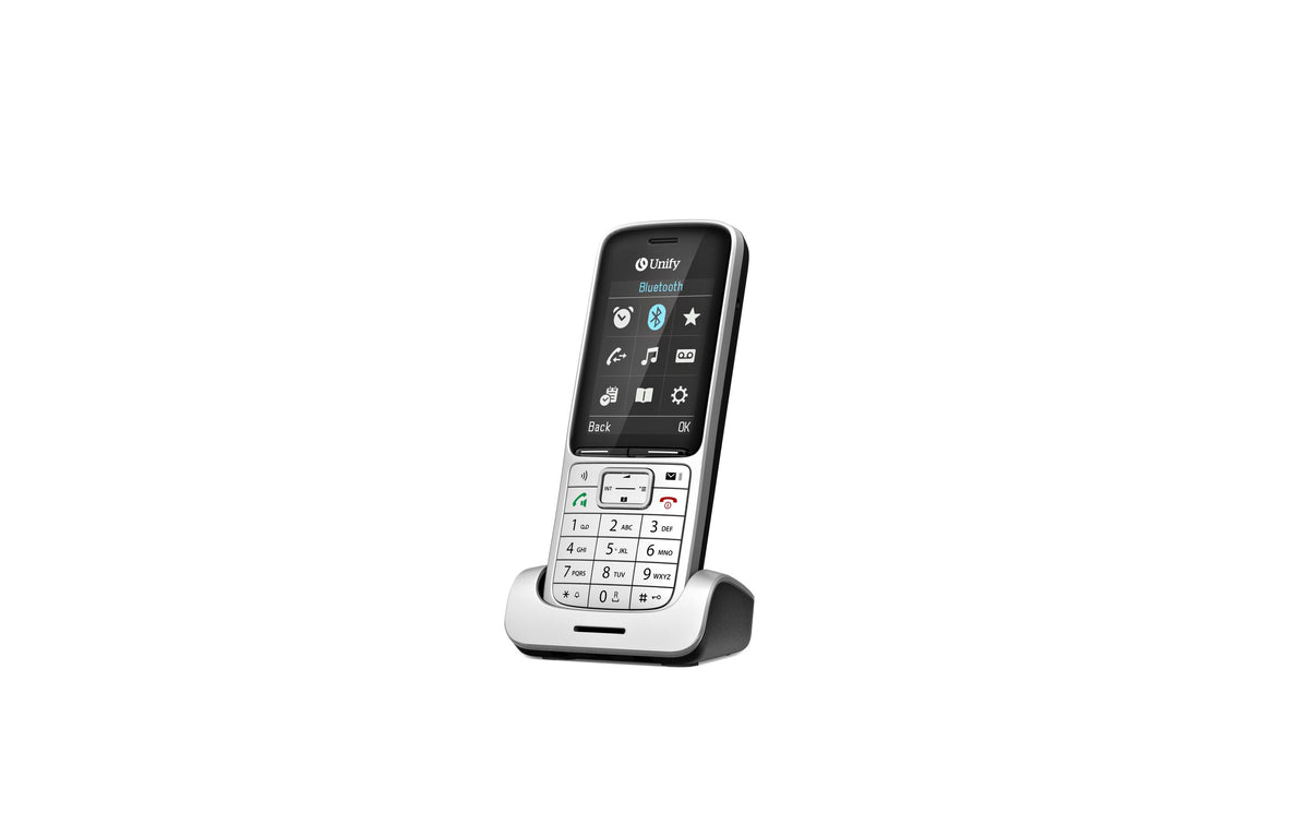Mitel Unify OpenScape DECT Telefon SL6 – DECT-Telefon, BT, für Unify OpenScape 4000 / OpenScape Business, silber