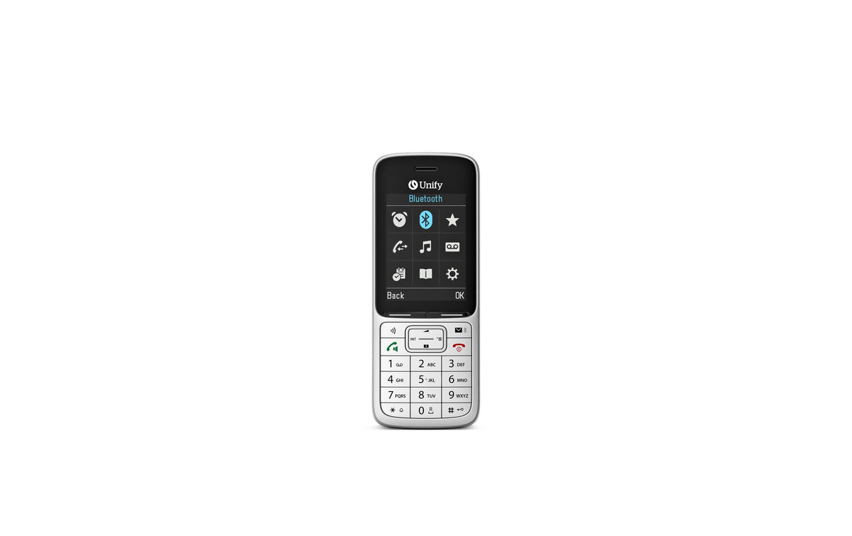 Mitel Unify OpenScape DECT Telefon SL6 – DECT-Telefon, BT, für Unify OpenScape 4000 / OpenScape Business, silber