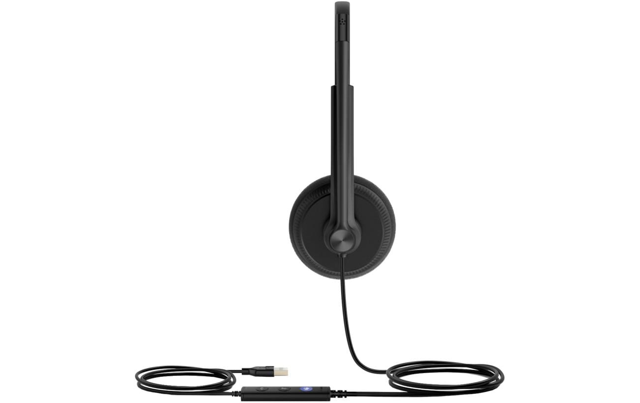 Yealink UH34 Dual Teams Office-Headset – On-Ear, Stereo, USB-A, für T41S, T42S, T46S und andere, Schwarz