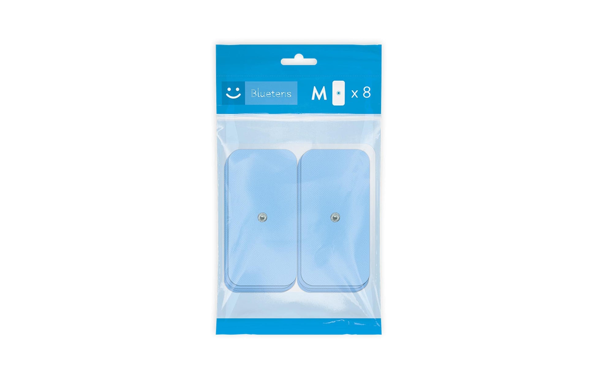 Bluetens Ersatz-Elektroden Grösse M – für Bluetens BLT01 – 8 Stk, blau