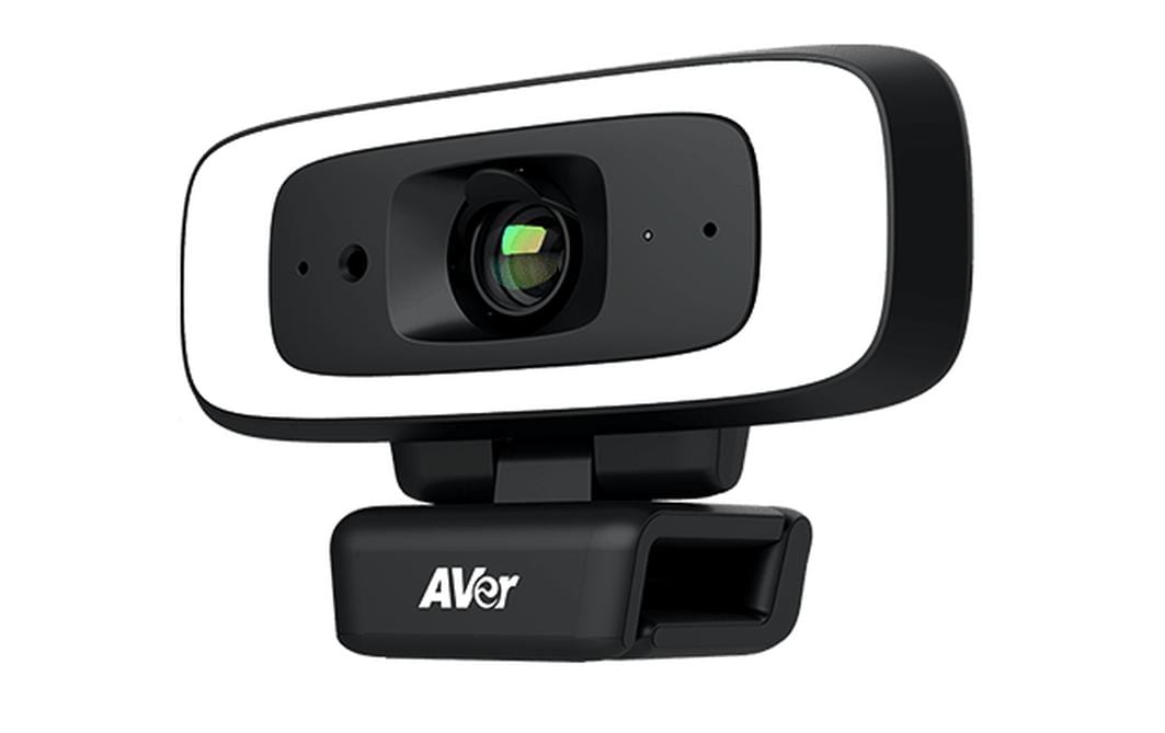 AVer CAM130 Webcam – 4K Ultra HD, 30 fps, KI-Tracking, USB-C – Schwarz