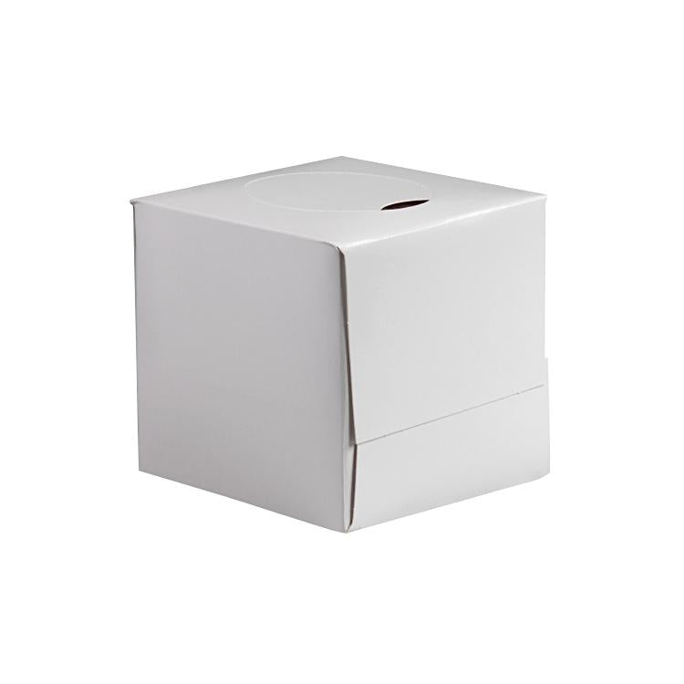 Kosmetiktücher Würfelbox – 2-lagig, Zellstoff, Weiss, 207 × 205 mm – 30 Boxen à 90 Tücher