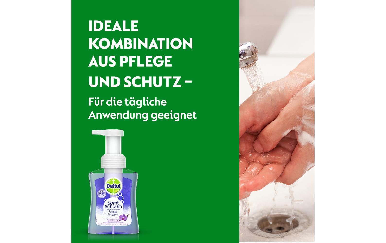 Dettol Flüssige Handseife – Orchidee – Pumpflasche – 250 ml