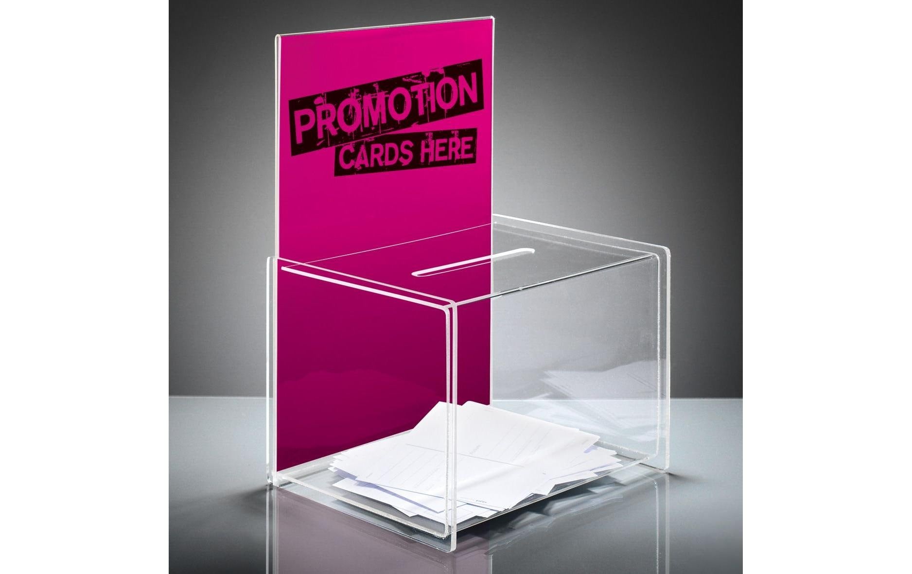 Sigel Aktionsbox, Schild A4 – Acryl, 22,5 × 31 × 17 cm