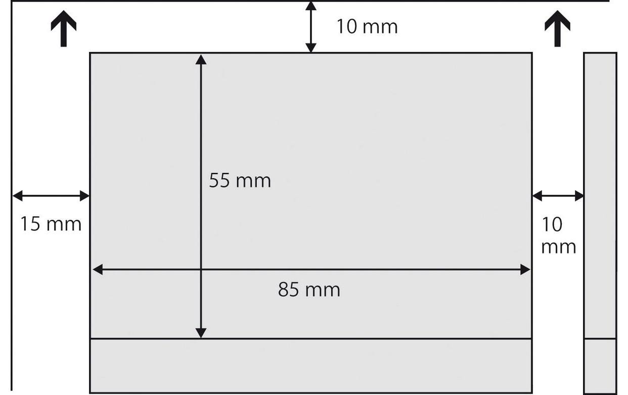 Sigel Visitenkarten, 85 × 55 mm, 190 g/m² – für Laser/Inkjet/Kopierer – A4, 10/Blatt – 100 Karten