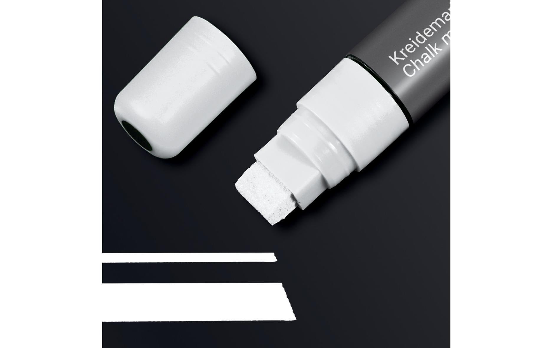 Sigel BA171 Kreidemarker – Keil 5–15 mm – Weiss, für Glas/Spiegel