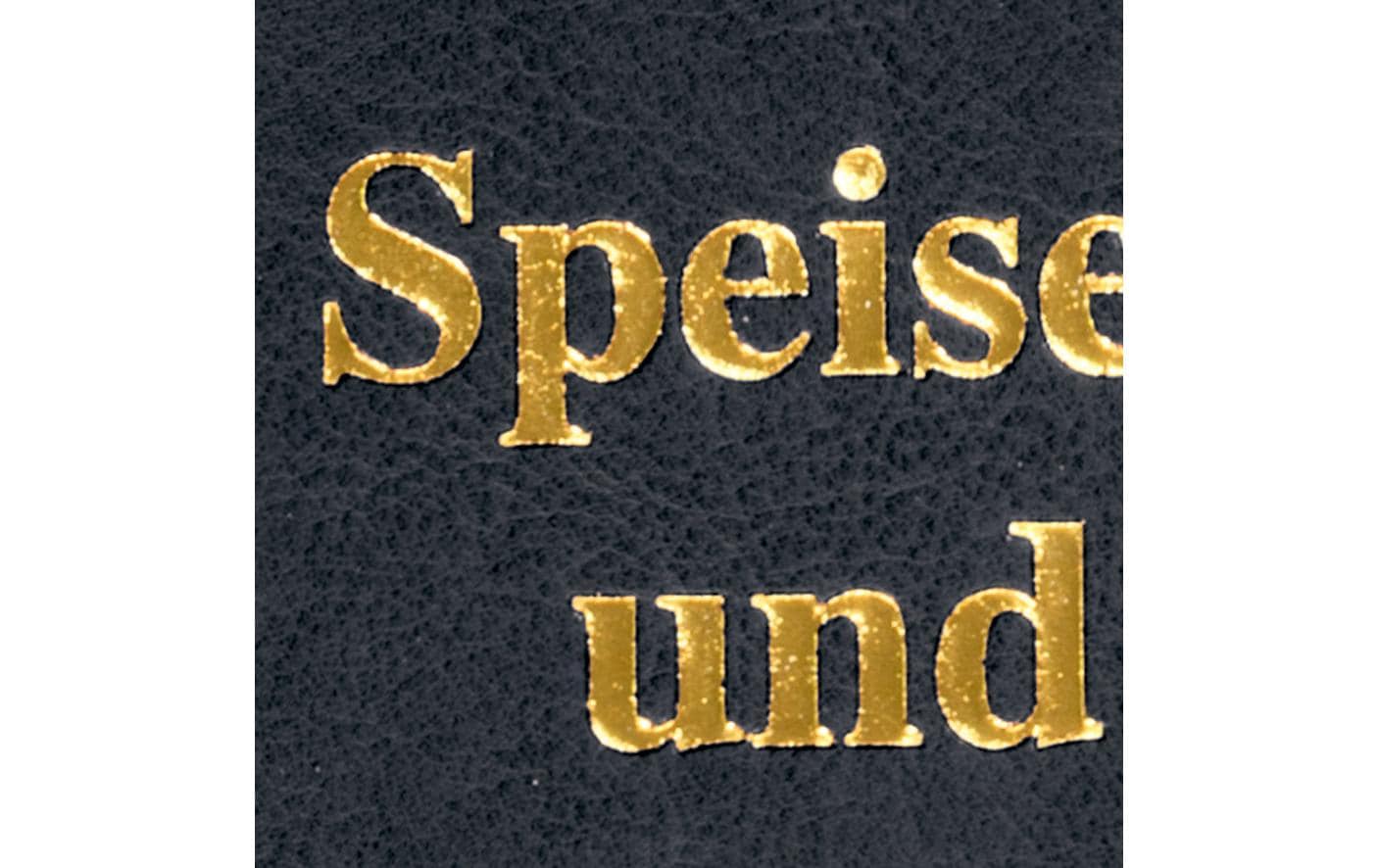 Sigel Speisekartenmappe SM100, für A4, 8 Seiten – Kunststoff – schwarz