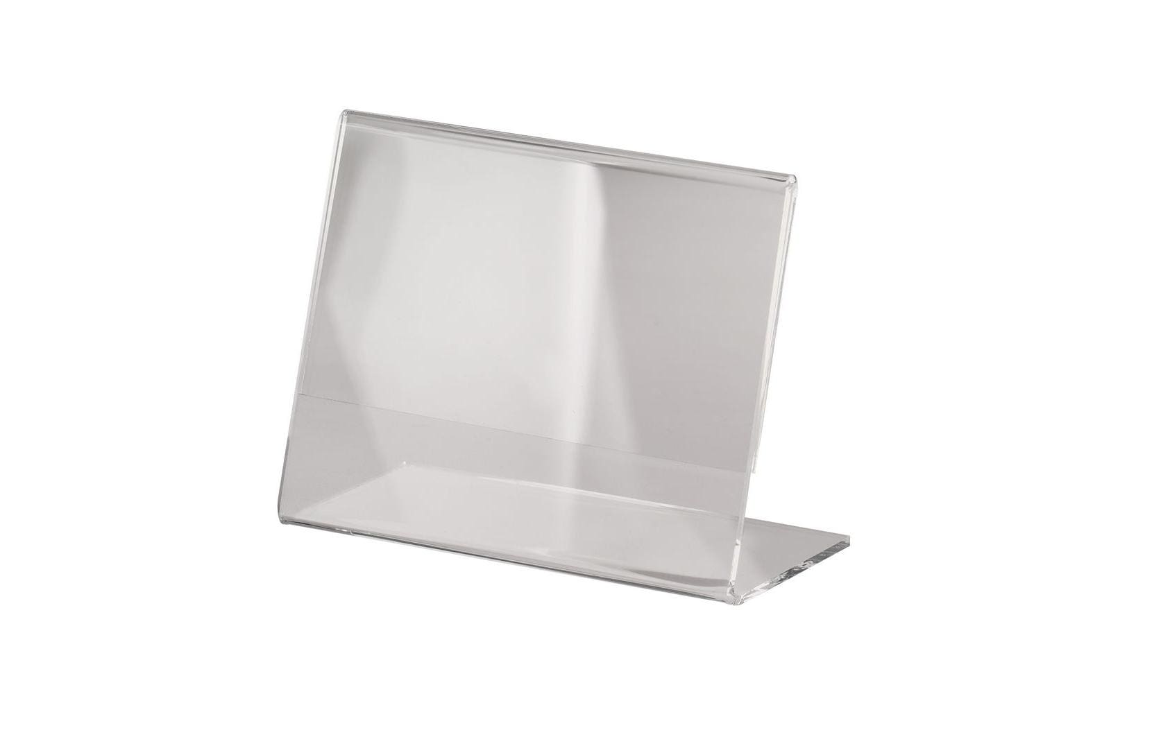 Sigel Tischaufsteller – für A7 – quer, schräg – transparent – Acryl – 1 Stück