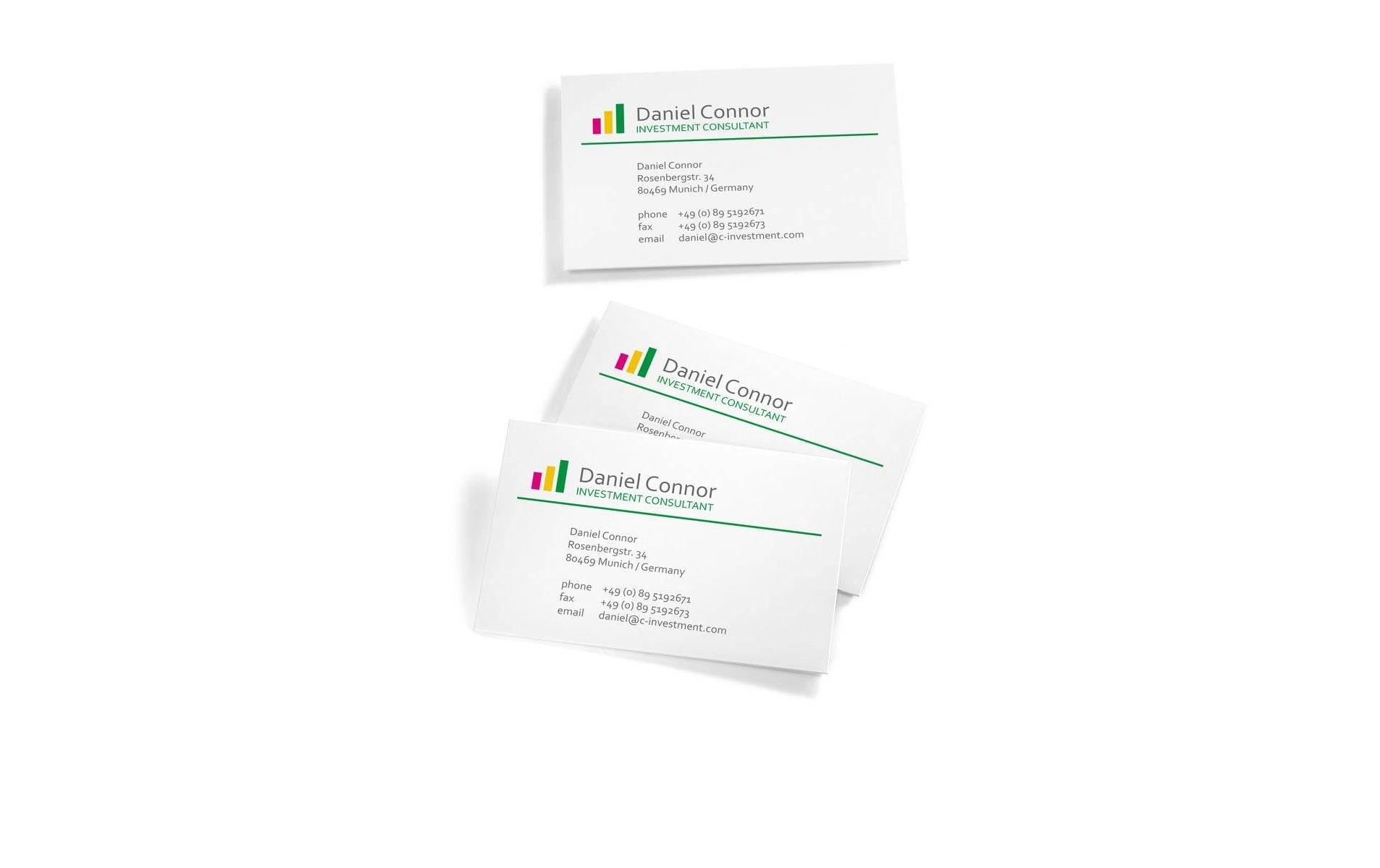 Sigel Visitenkarten, 85 × 55 mm – für Laser/Inkjet/Kopierer – A4, 10/Blatt – 1000 Karten – FSC-zertifiziert