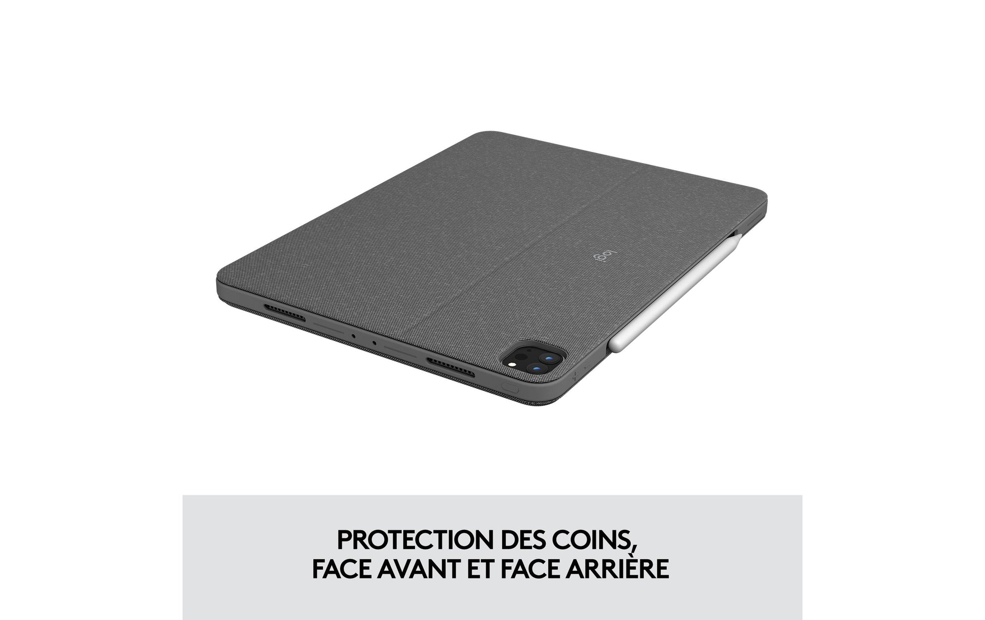 Logitech Combo Touch – Tastatur, CH-Layout (DE-CH), mit Touchpad, Grau – für iPad Pro 11"