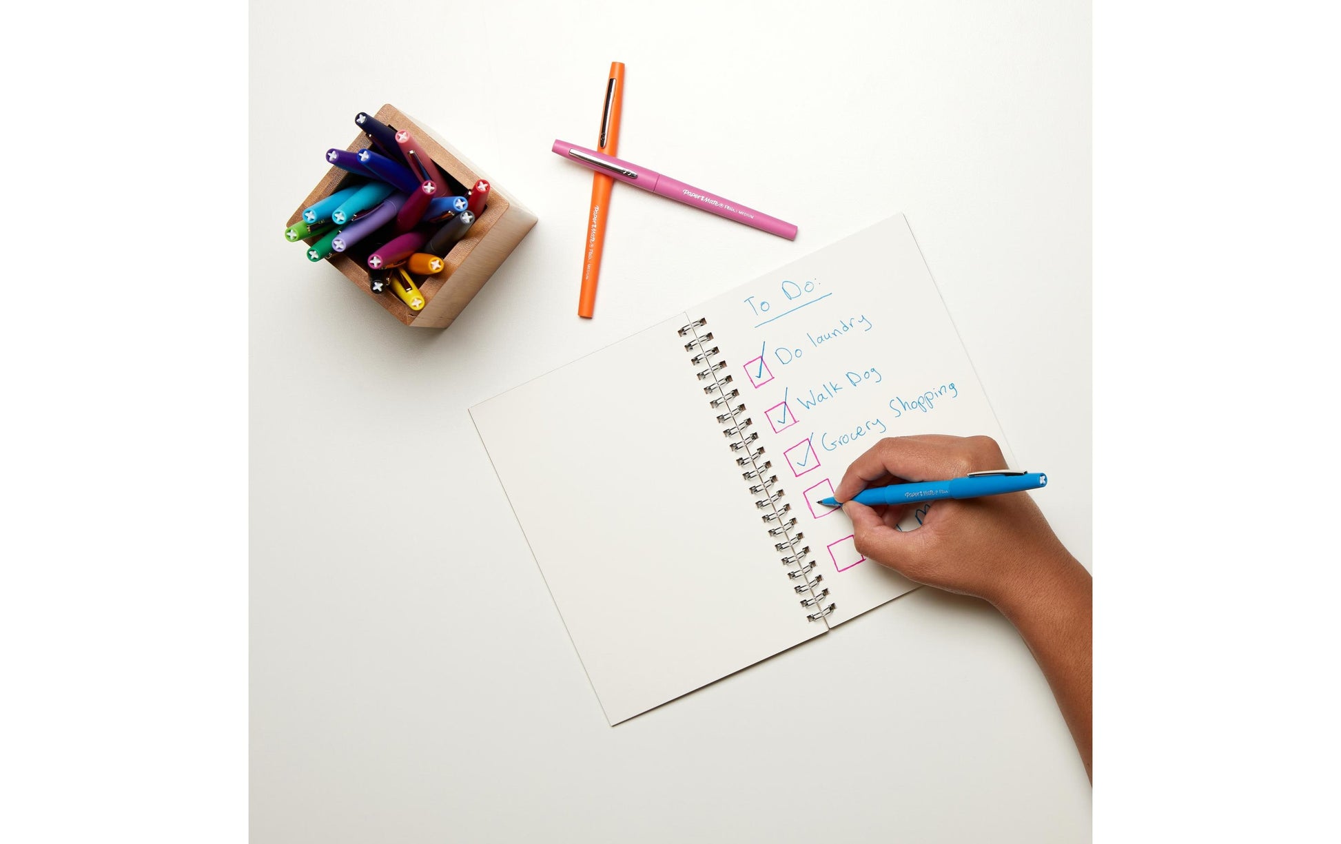 Papermate Paper Mate Flair Brush Pen Set – 16 Stk., 0,7 mm, 16 Farben, lichtbeständig