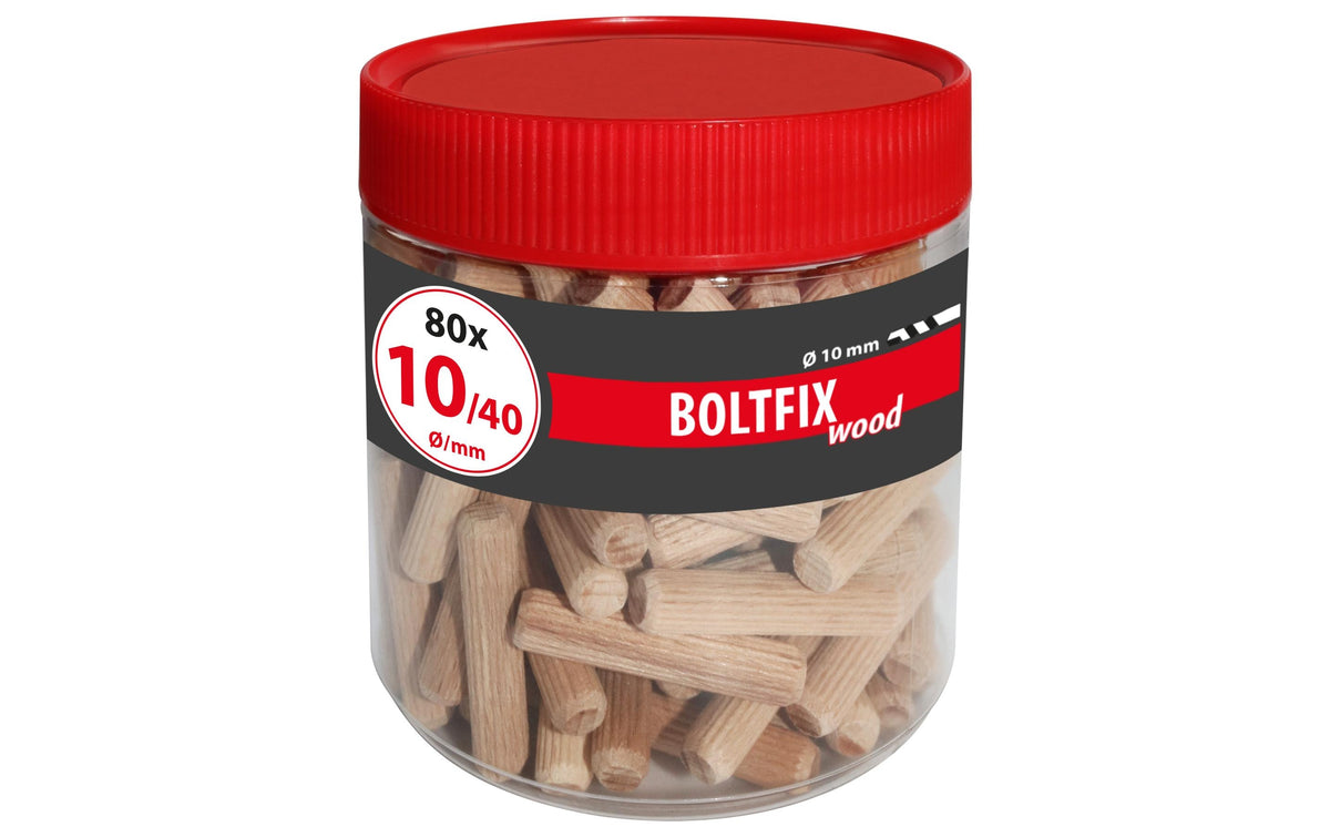 TOX Dübel TOX Holzdübel Boltfix – Ø 10 × 40 mm, Buche, 80 Stk.