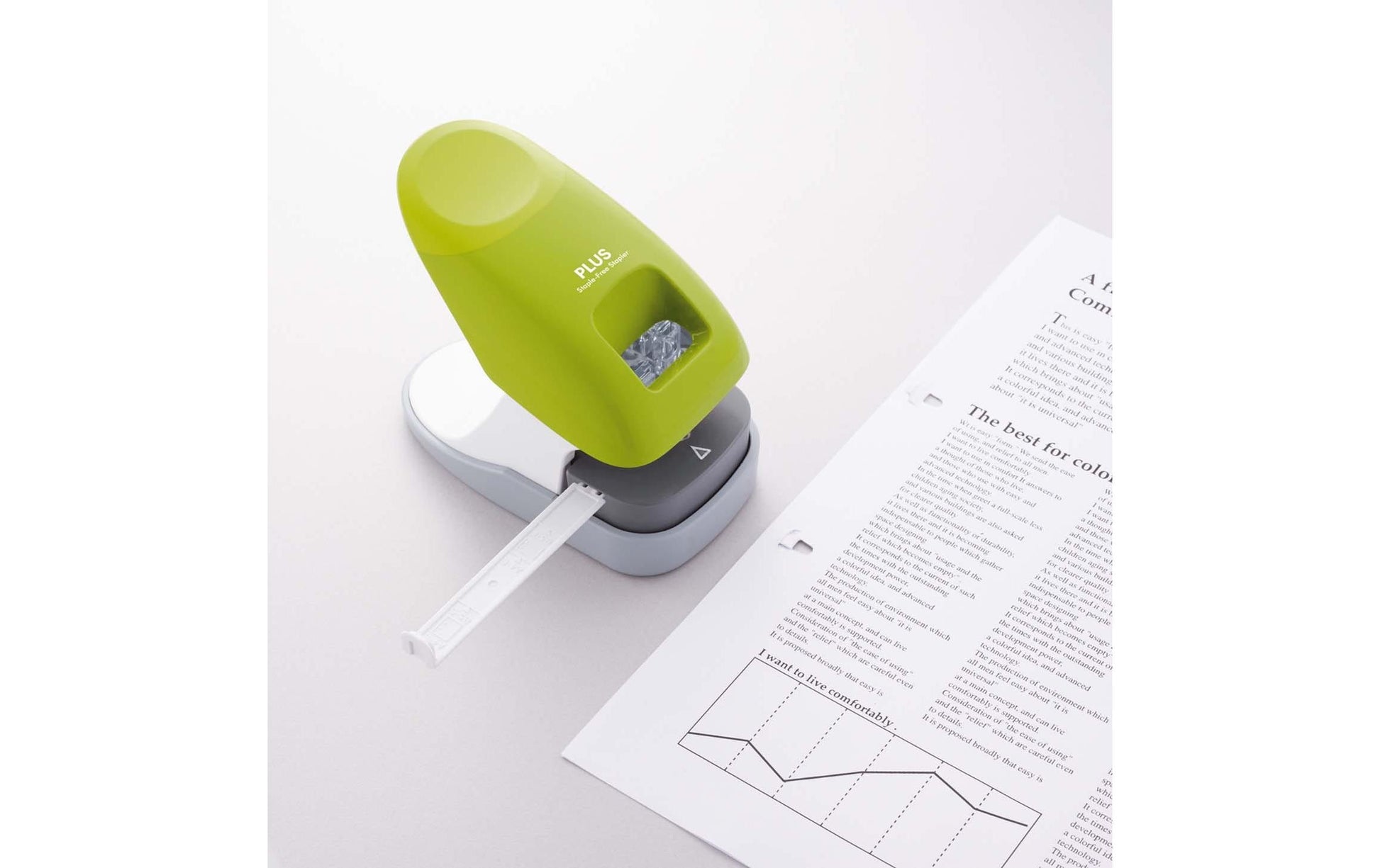 Wedo 127 3126111 – Hefter, 10 Blatt, klammerlos, grün