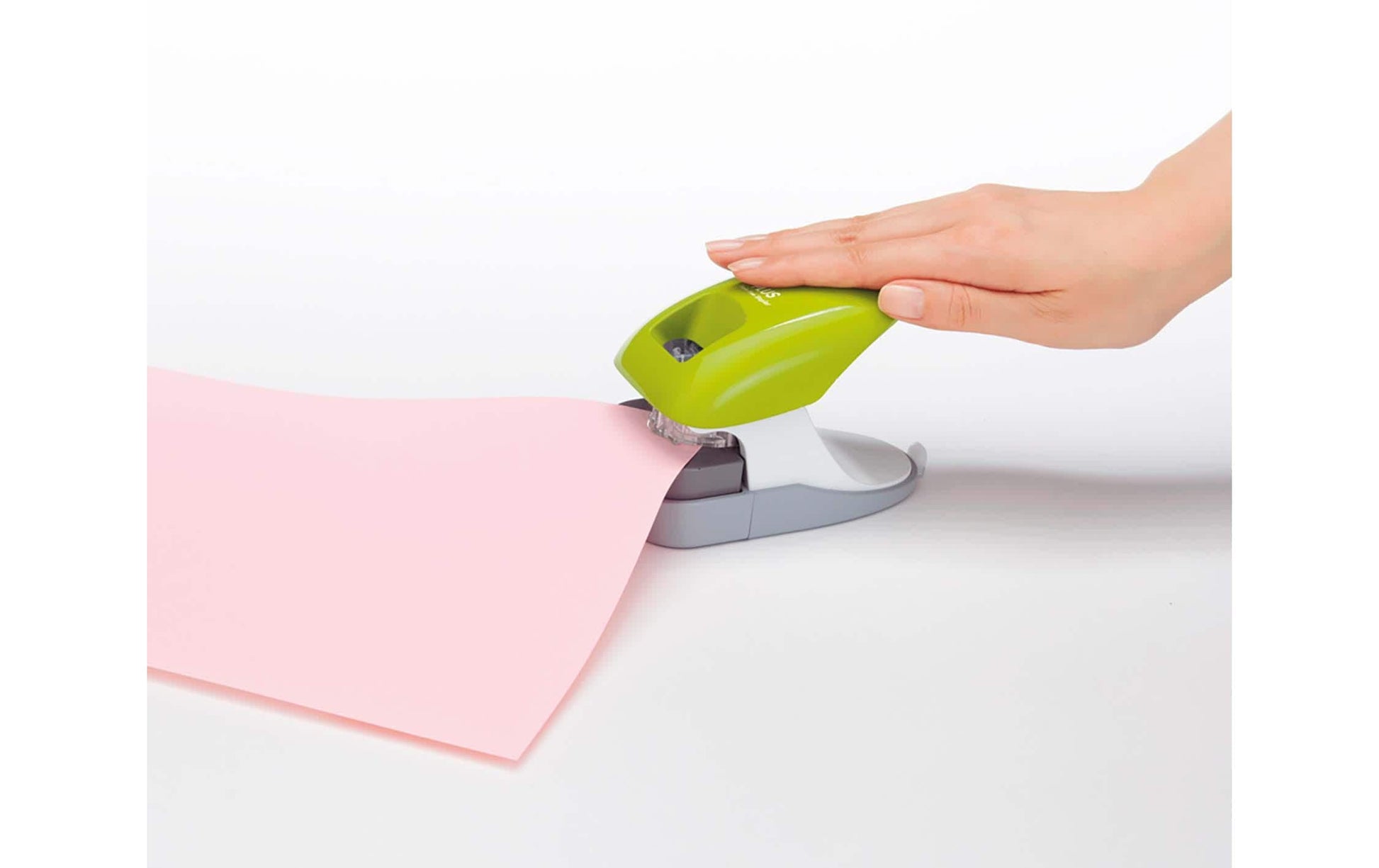 Wedo 127 3126111 – Hefter, 10 Blatt, klammerlos, grün