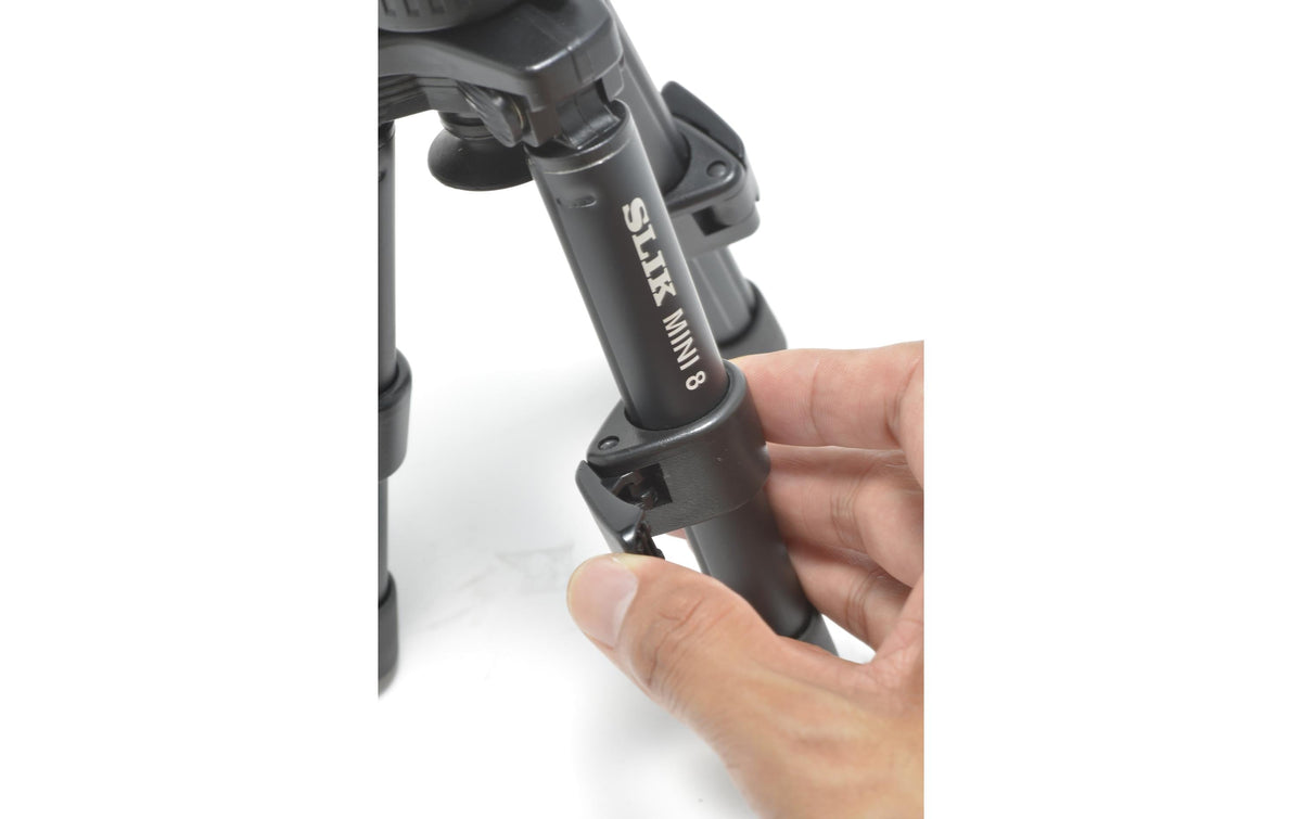 Slik Kit Mini 8 Mini-Stativ – bis 21 cm, 2 kg Traglast, Aluminium, 2-Wege-Kopf, 1/4" Gewinde