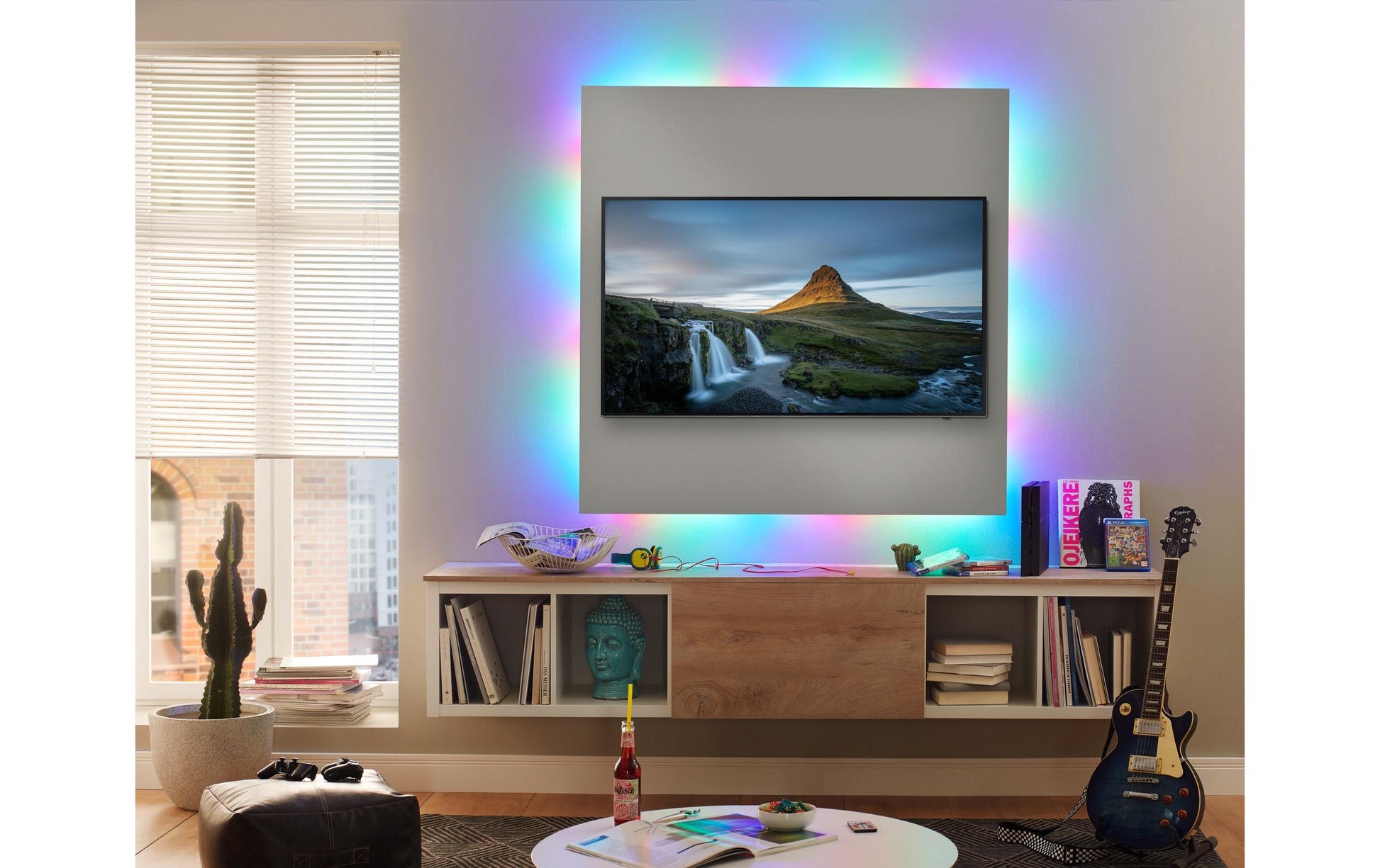 Paulmann LED-Strip – 2er Pack, 10 m, 650 lm, 17 W, RGB, dimmbar, weiss, Fernbedienung
