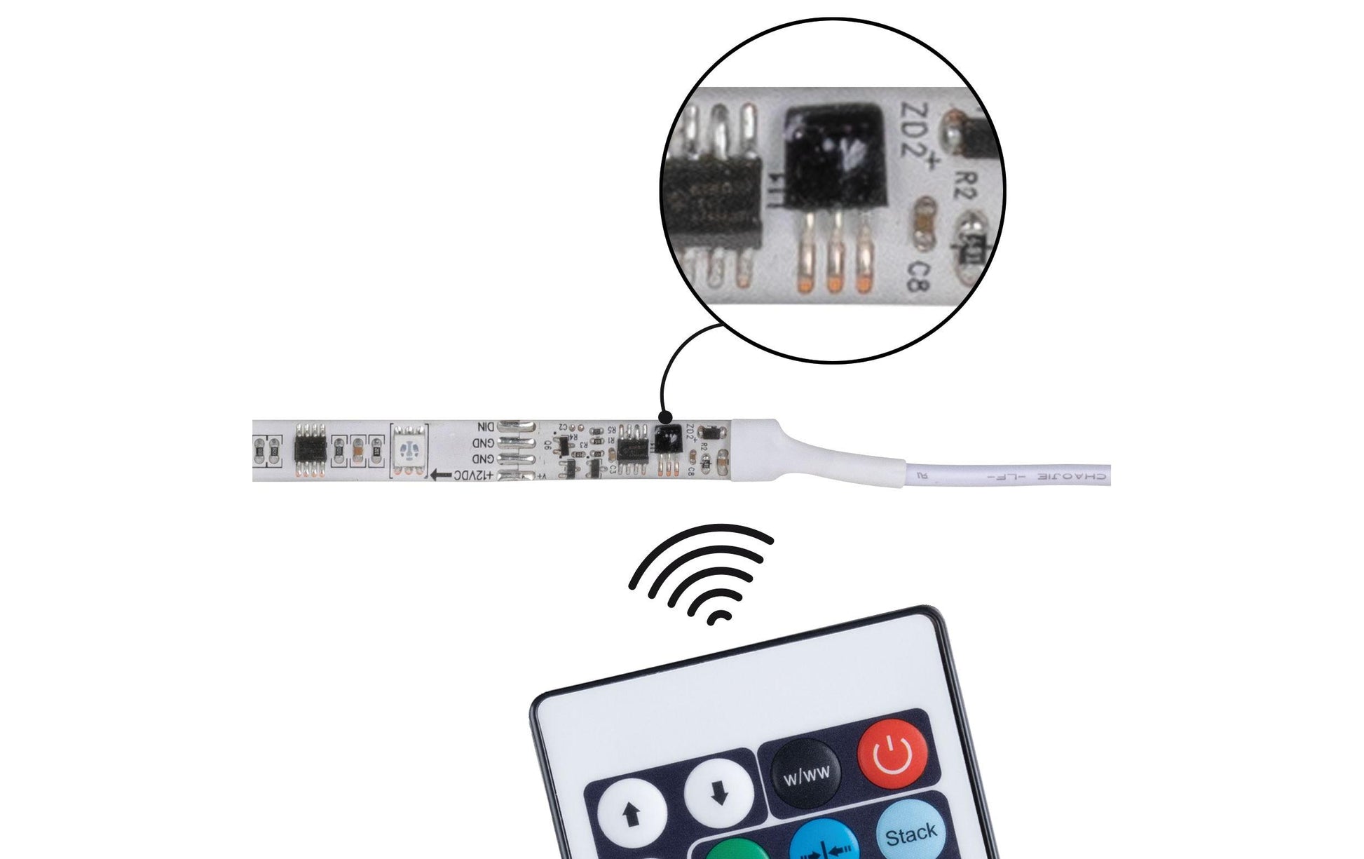 Paulmann LED-Strip – 2er Pack, 10 m, 650 lm, 17 W, RGB, dimmbar, weiss, Fernbedienung