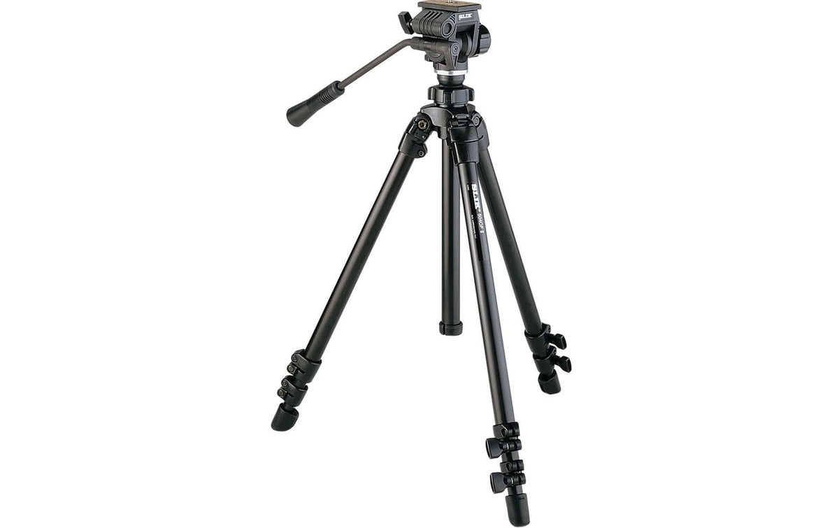 Slik 504QF II Videostativ – 156 cm max, 45 cm min, 3-Sektionen – 3 kg Traglast – Aluminium – Schwarz
