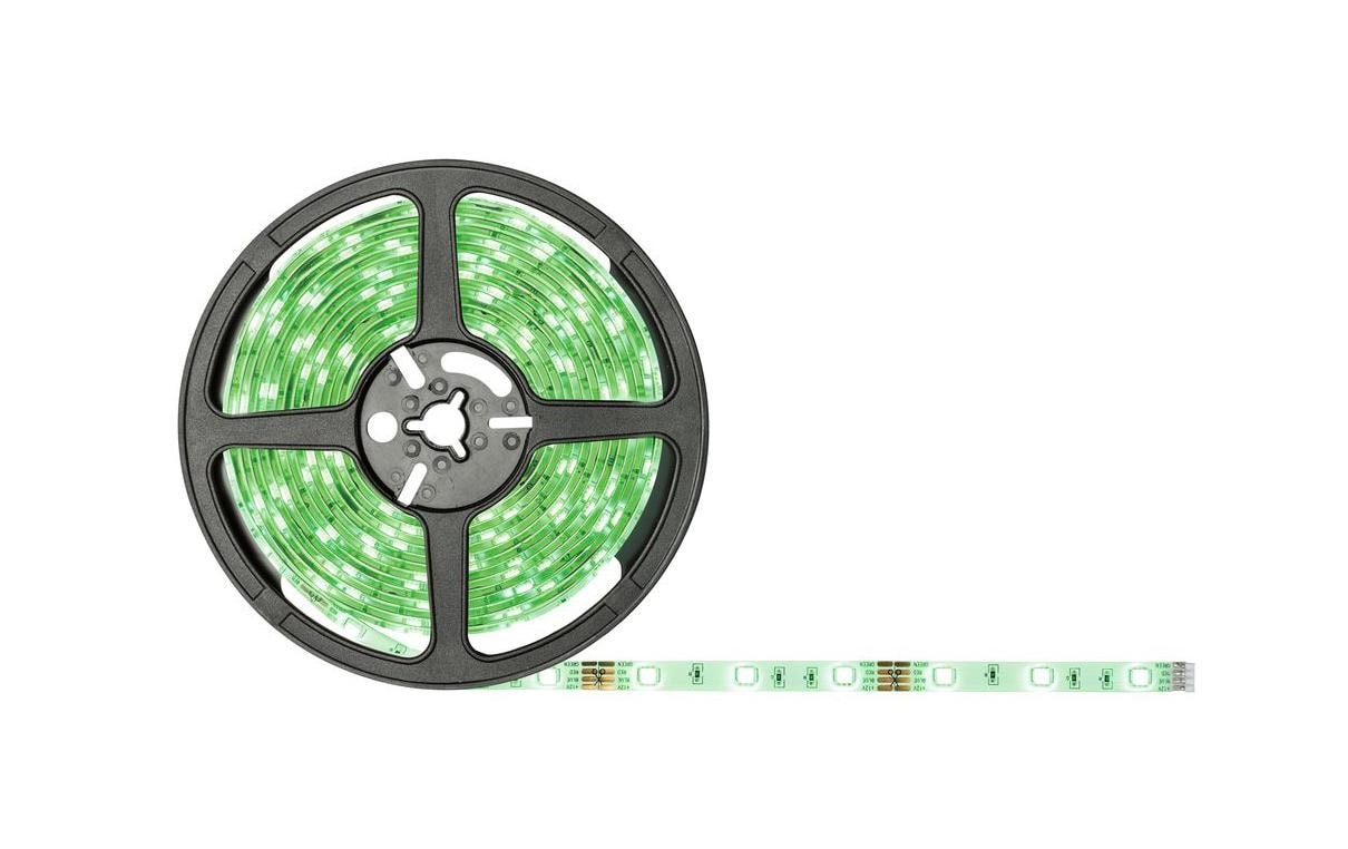 Paulmann LED-Strip – Set, 5 m, 505 lm, 20 W, RGB, dimmbar, Fernbedienung, inkl. Netzteil, weiss