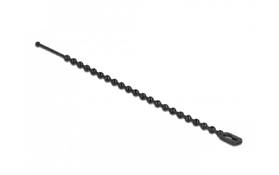 DeLOCK Blitzbinder 100 × 2,4 mm, Polyamid, wiederverwendbar, schwarz, 100 Stk.