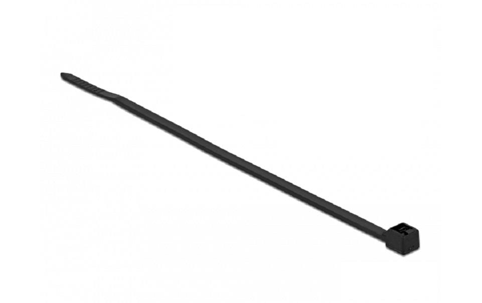DeLOCK Kabelbinder, 2,5 mm × 0,1 m, schwarz, 100 Stück