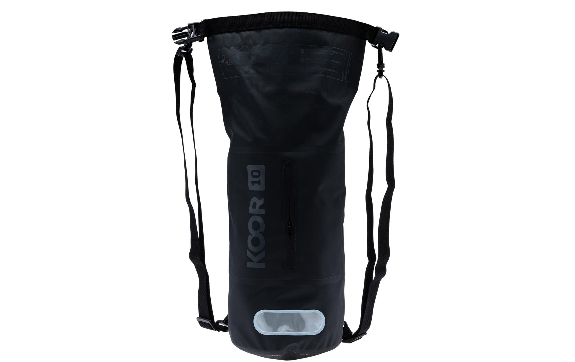 KOOR Sportrucksack Dry Bag – 10 l, wasserfest, reflektierend, PVC – Gelb, 200 × 550 × 200 mm