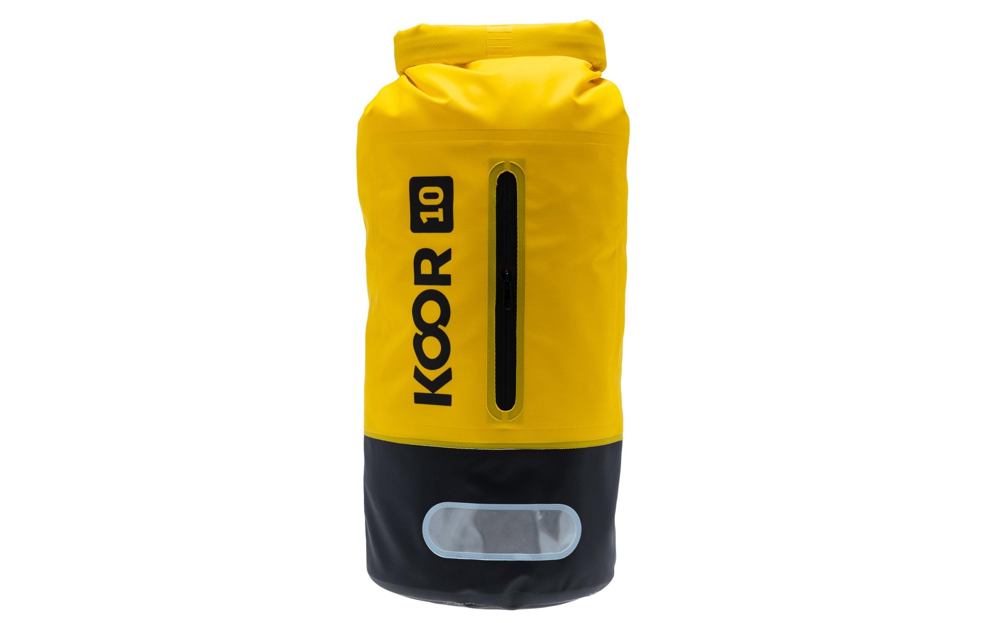 KOOR Sportrucksack Dry Bag – 10 l, wasserfest, reflektierend, PVC – Gelb, 200 × 550 × 200 mm
