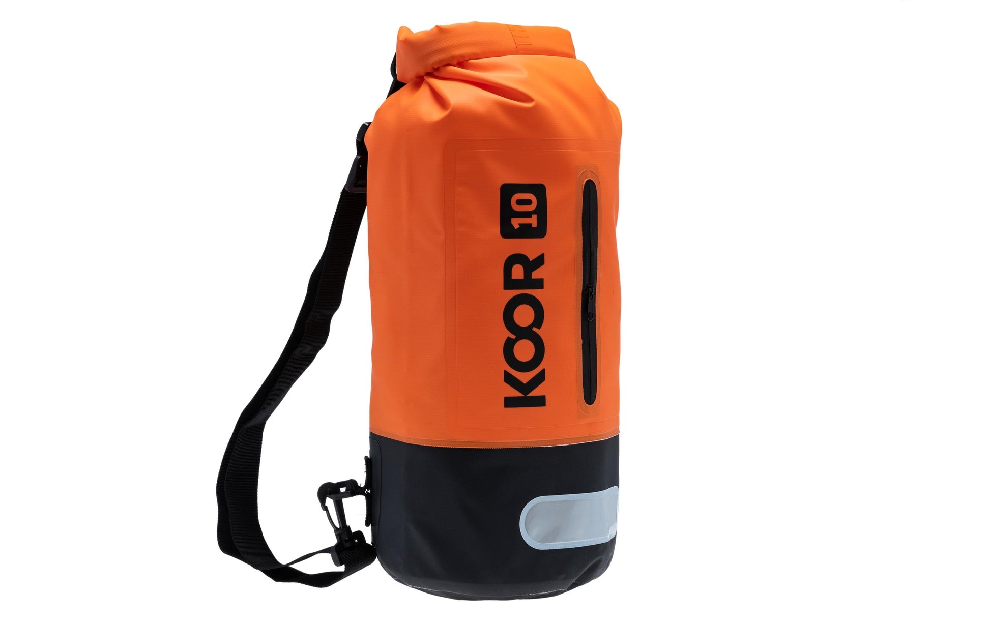 KOOR Sportrucksack – 10 l, wasserfest, PVC – Orange, 200 × 550 × 200 mm