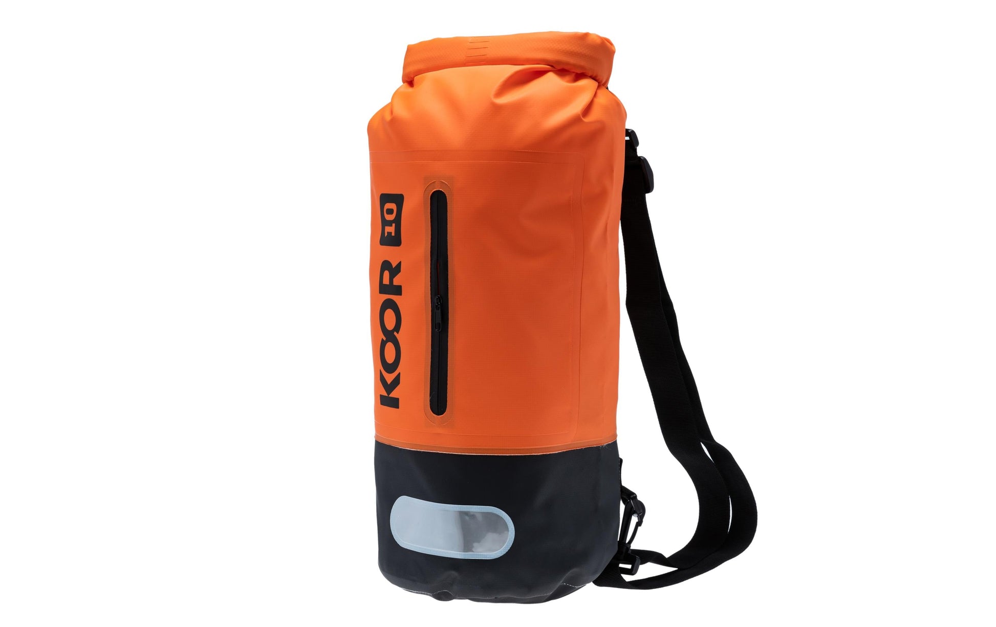 KOOR Sportrucksack – 10 l, wasserfest, PVC – Orange, 200 × 550 × 200 mm