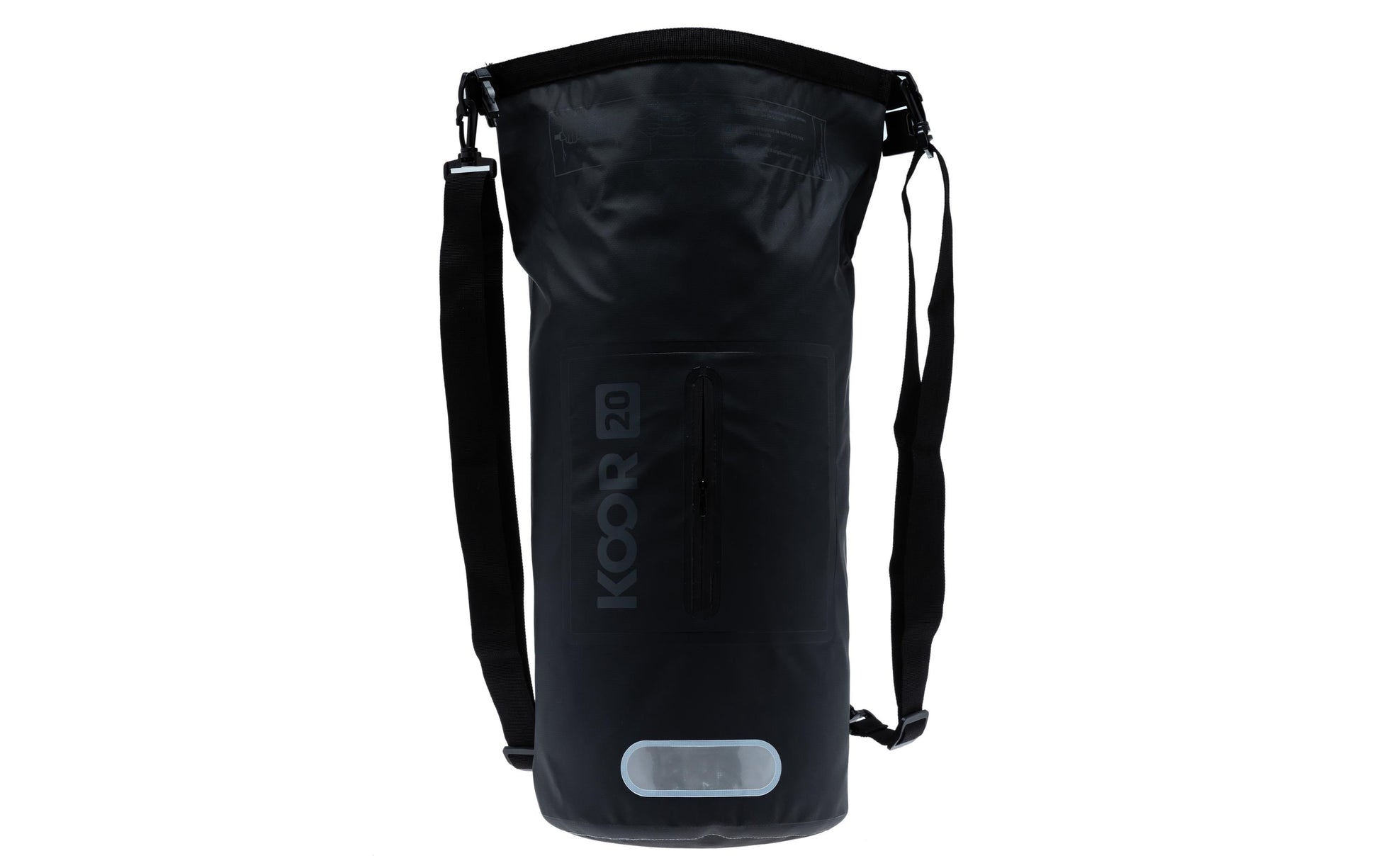 KOOR Sportrucksack – 20 l, wasserfest, reflektierend, PVC – Orange, 220 × 580 × 220 mm