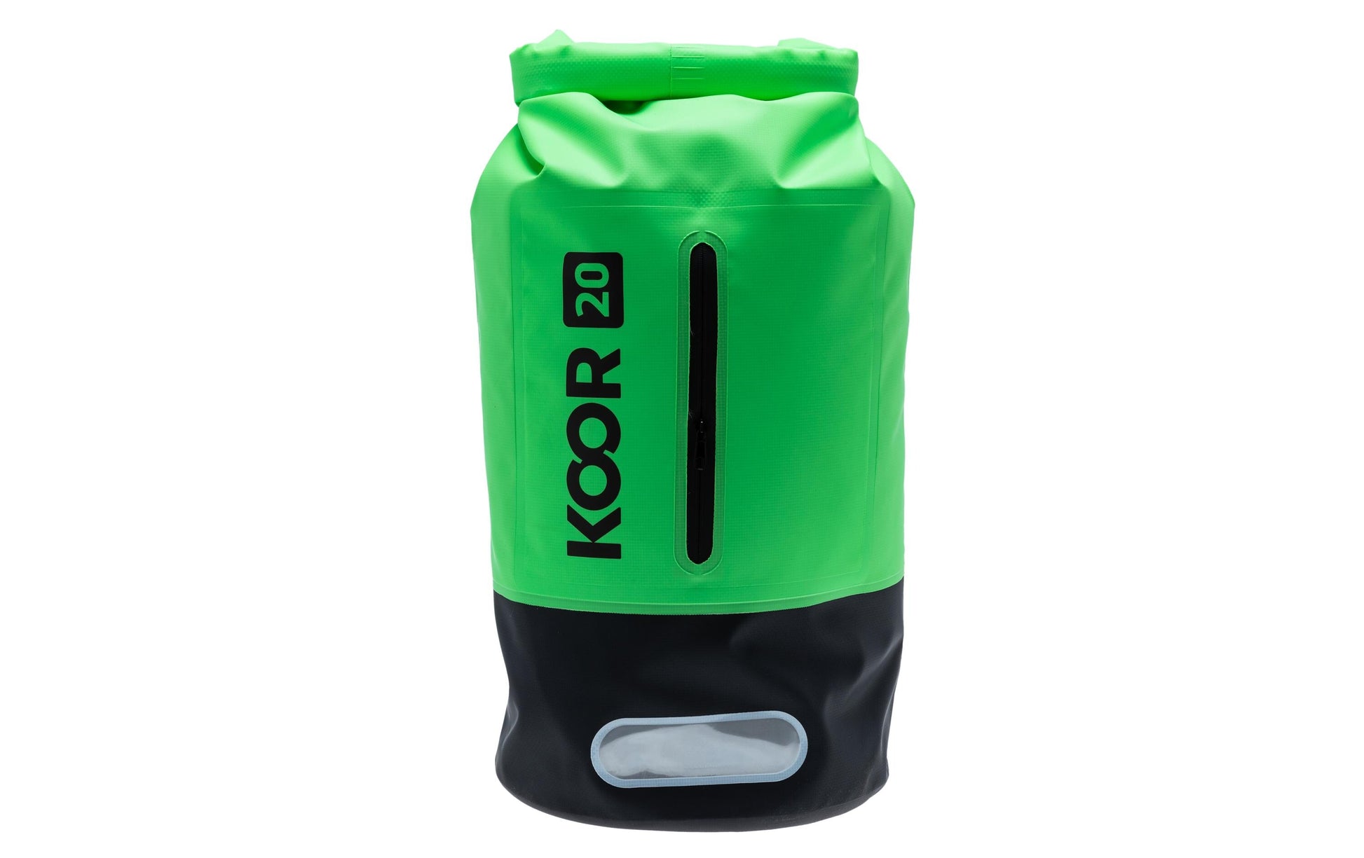 KOOR Sportrucksack Dry Bag – 20 l, wasserfest, PVC – Grün, 220 × 580 × 220 mm