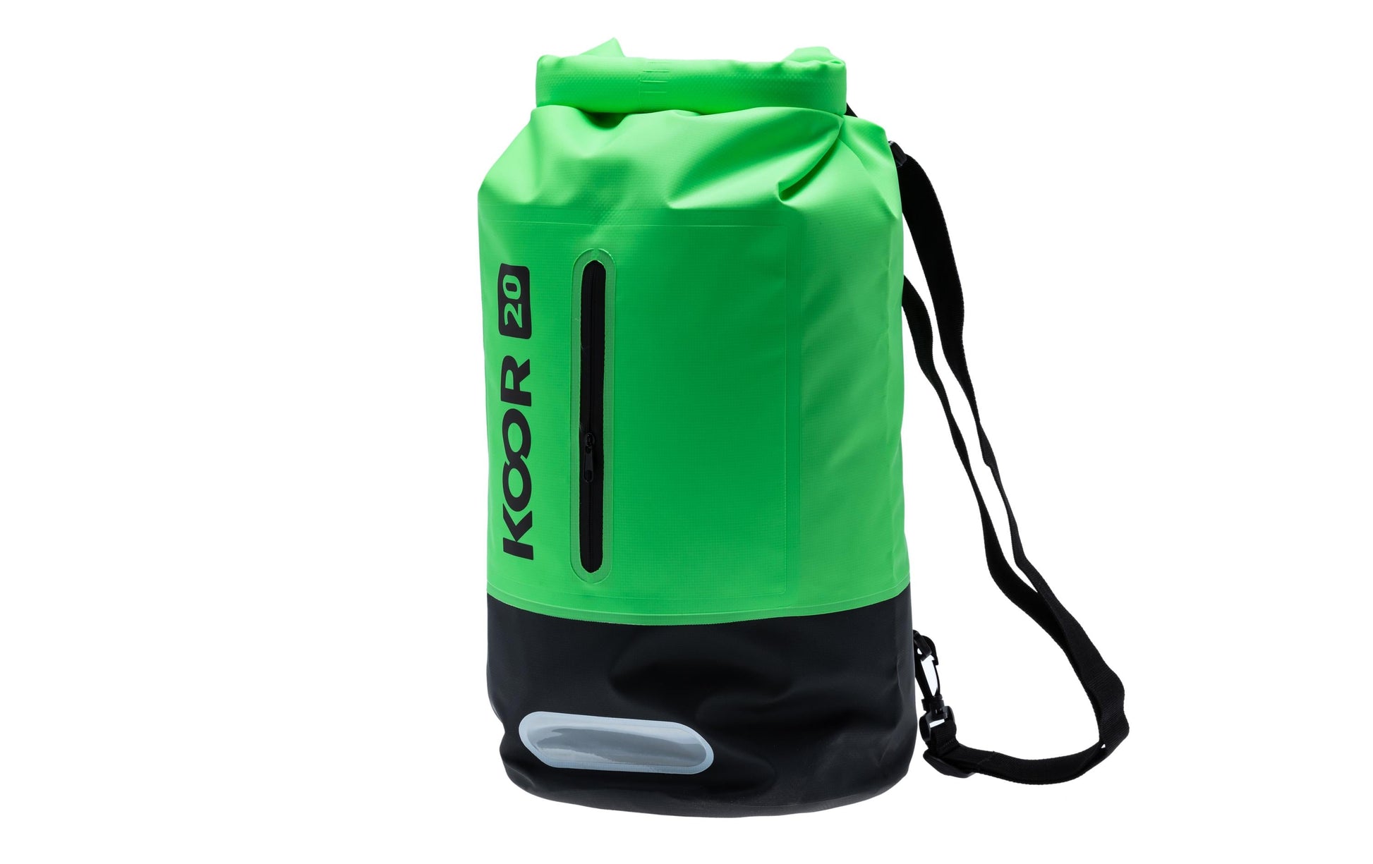KOOR Sportrucksack Dry Bag – 20 l, wasserfest, PVC – Grün, 220 × 580 × 220 mm