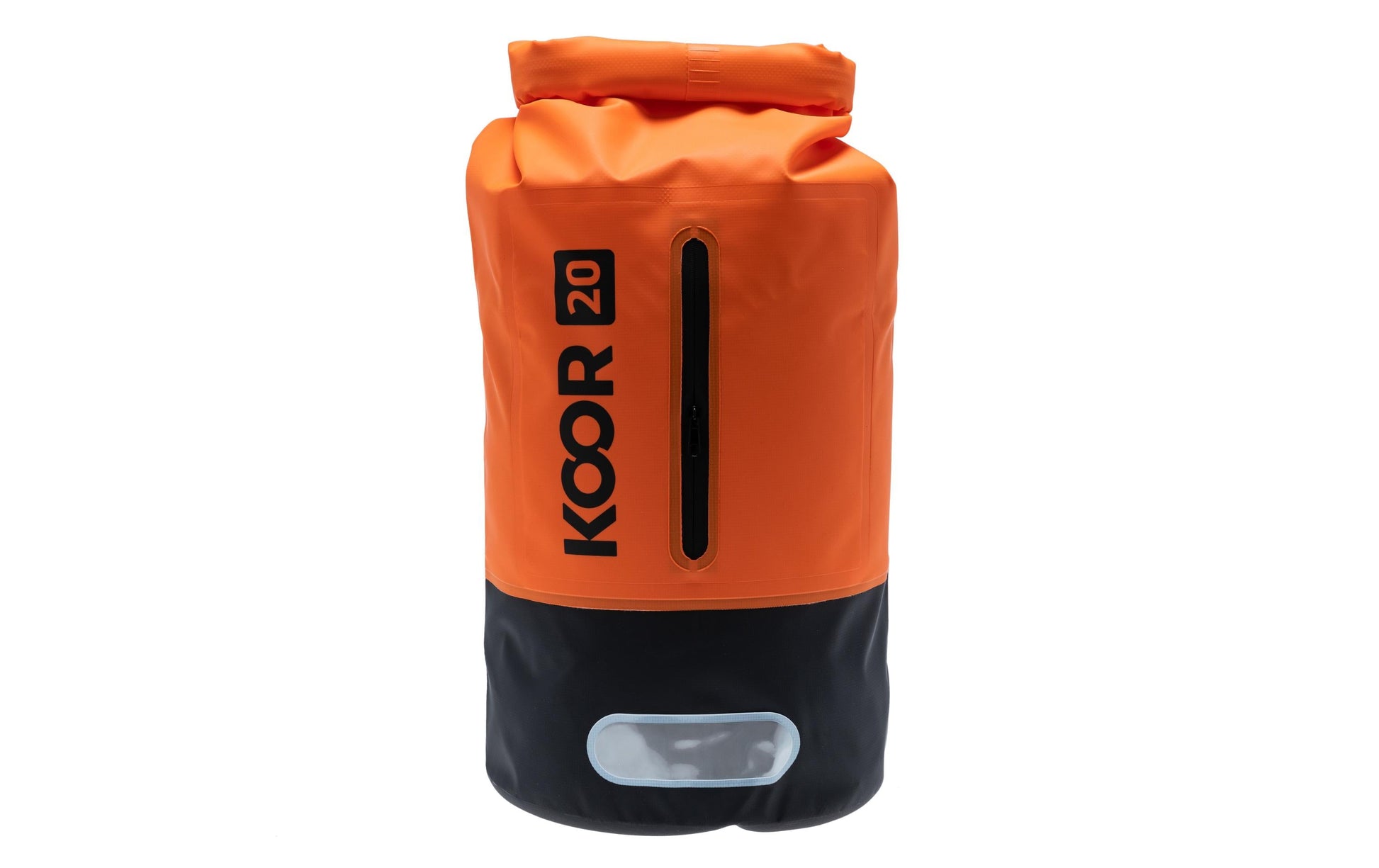 KOOR Sportrucksack – 20 l, wasserfest, reflektierend, PVC – Orange, 220 × 580 × 220 mm