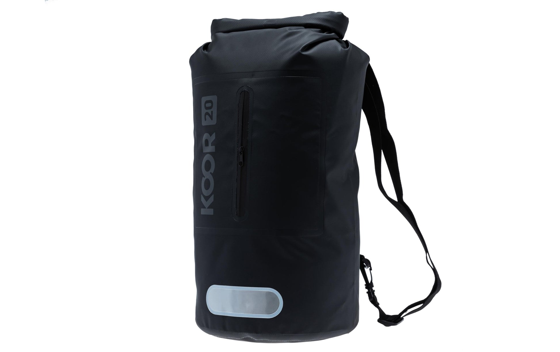 KOOR Sportrucksack – 20 l, wasserfest, PVC – Schwarz, 220 × 580 × 220 mm