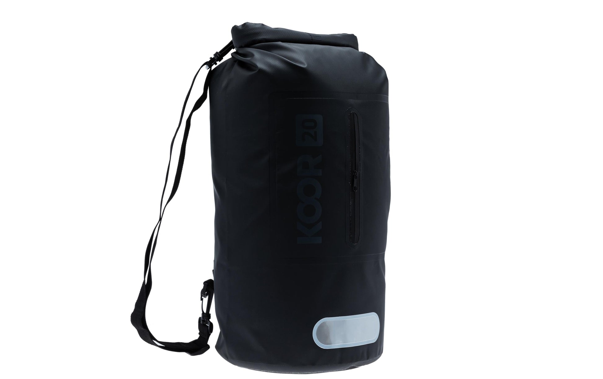 KOOR Sportrucksack – 20 l, wasserfest, PVC – Schwarz, 220 × 580 × 220 mm