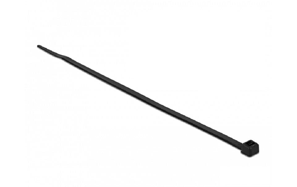 DeLOCK Kabelbinder 300×4,8 mm, 100er-Pack – schwarz