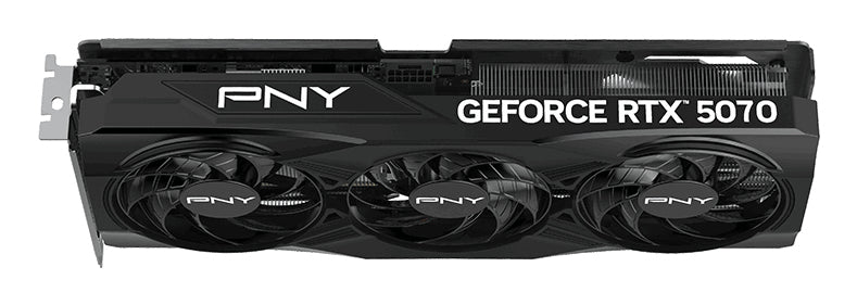 PNY NVIDIA GeForce RTX 5070 OC, 12 GB GDDR7, PCIe 5.0 (3× DisplayPort, 1× HDMI)