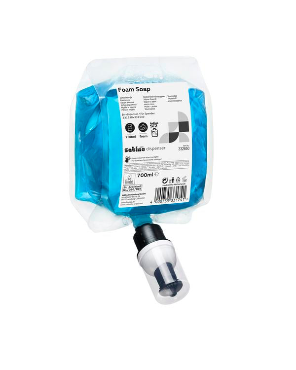 Satino Schaumseife 500 ml, Blau, 6 Kartuschen