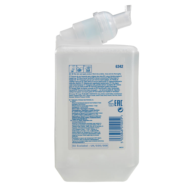 Kleenex Scott Schaumseife – Seifenkartusche – 6 × 1 l – Transparent