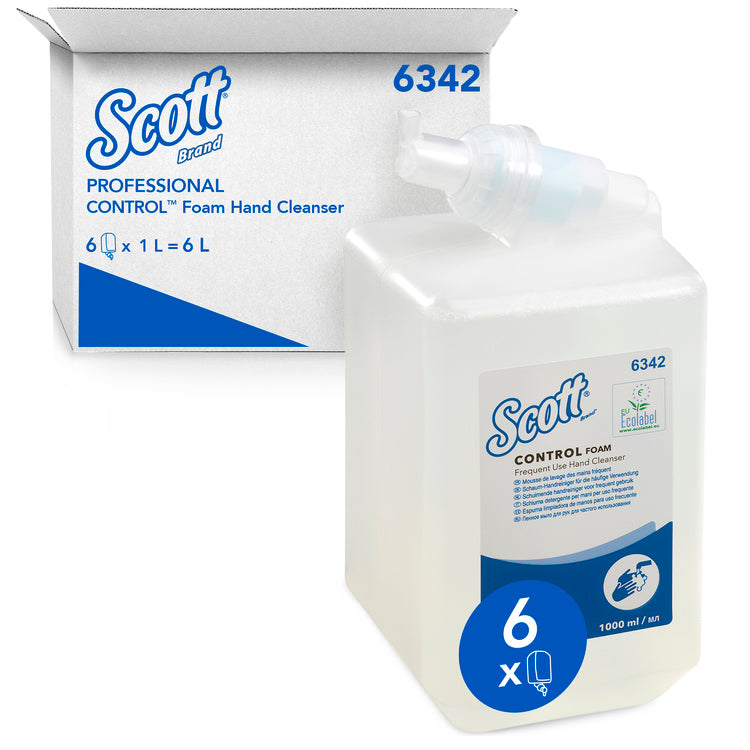 Kleenex Scott Schaumseife – Seifenkartusche – 6 × 1 l – Transparent