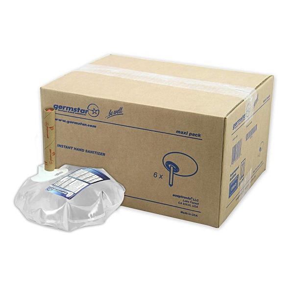 Bavirex Händedesinfektionsmittel – Einwegbeutel, Minze-Duft – 6 × 946 ml
