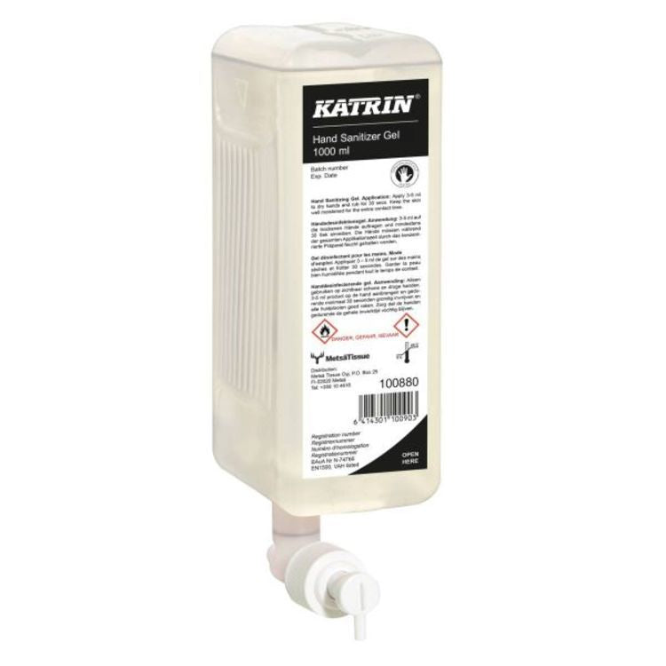 Katrin Händedesinfektionsgel – Kartusche – für Katrin 1000 ml Spender – 1 l