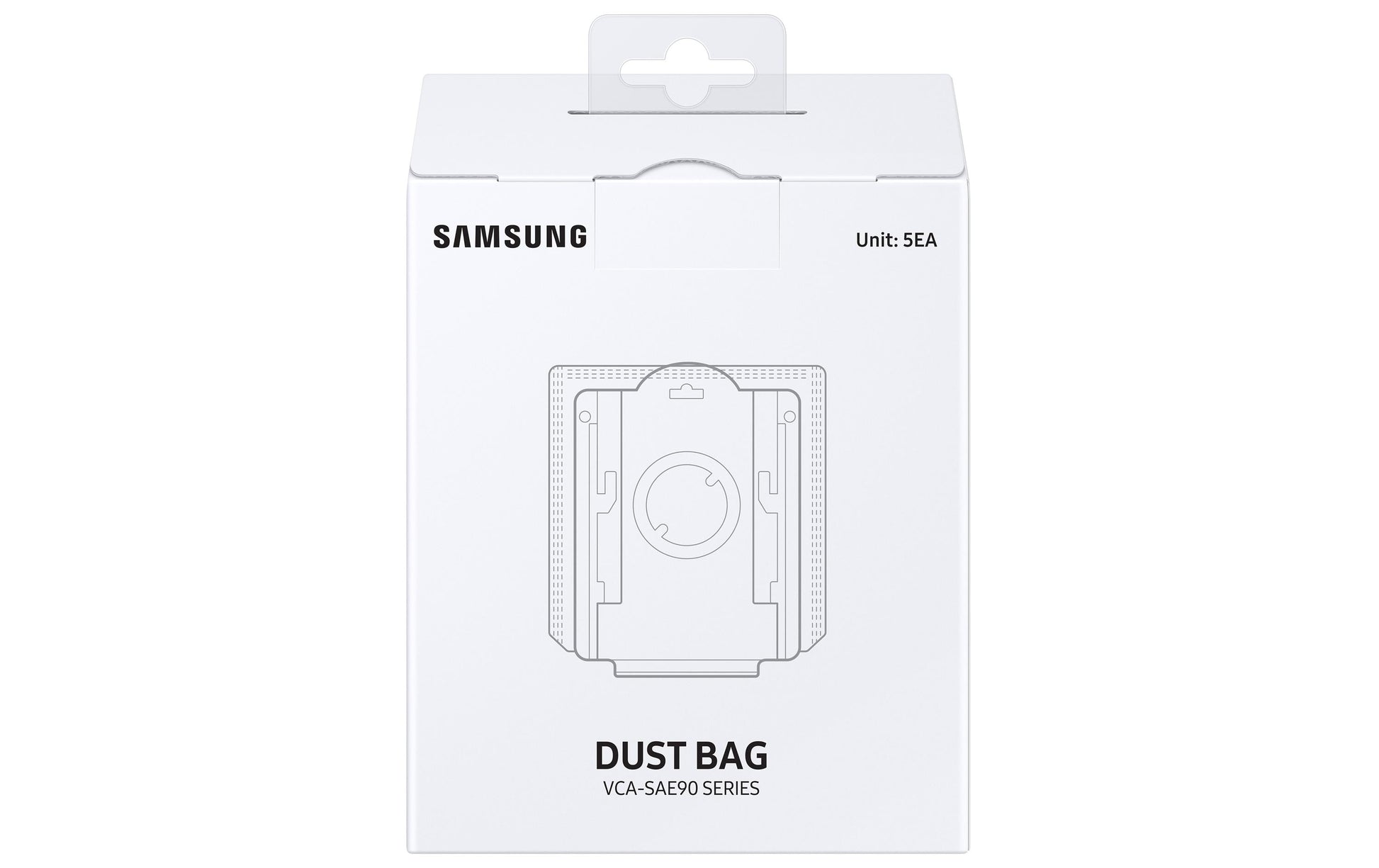 Samsung Staubbeutel VCA-ADB90/GL – 2 l, 13,5 × 2,3 × 14,2 cm, für VCA-SAE90