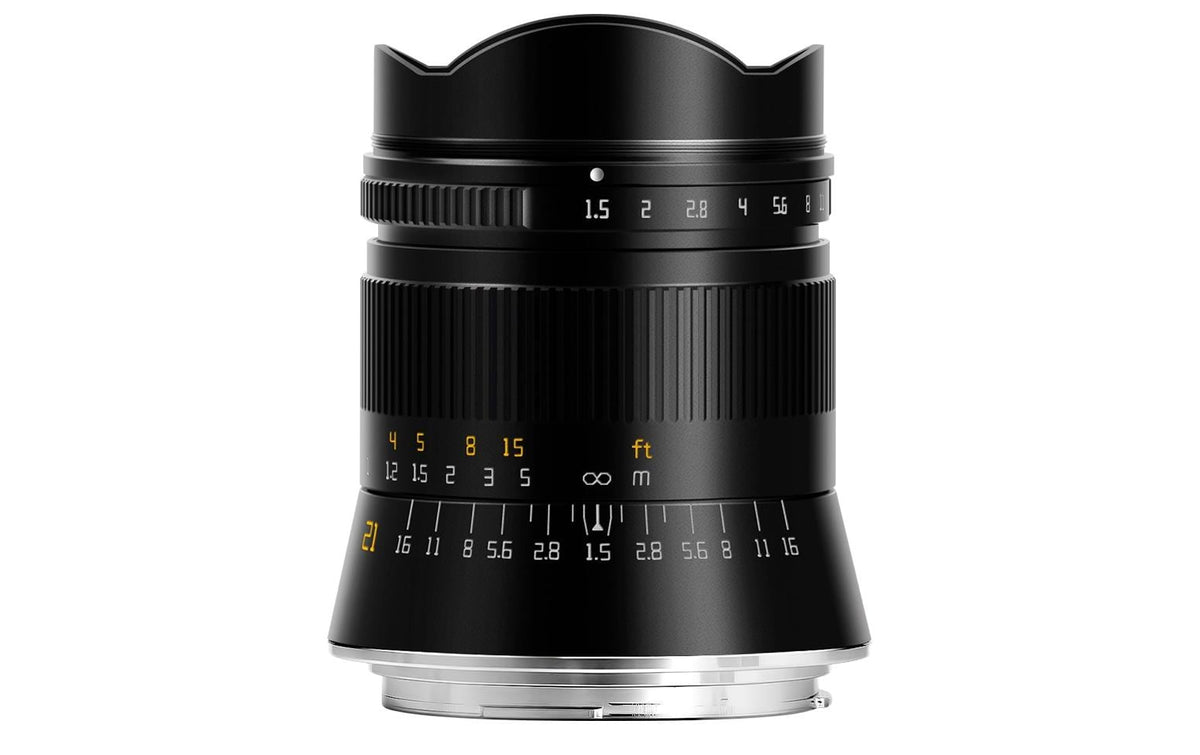 TTArtisan A03B-R 21mm f/1.5 RF-Objektiv – Vollformat – für Canon EOS R, RP, R5 – Schwarz