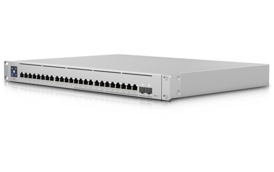Ubiquiti USW-ENTERPRISE-24-POE – Managed Switch – 24×GbE, 2×SFP+, L3, PoE+, 19" Rack