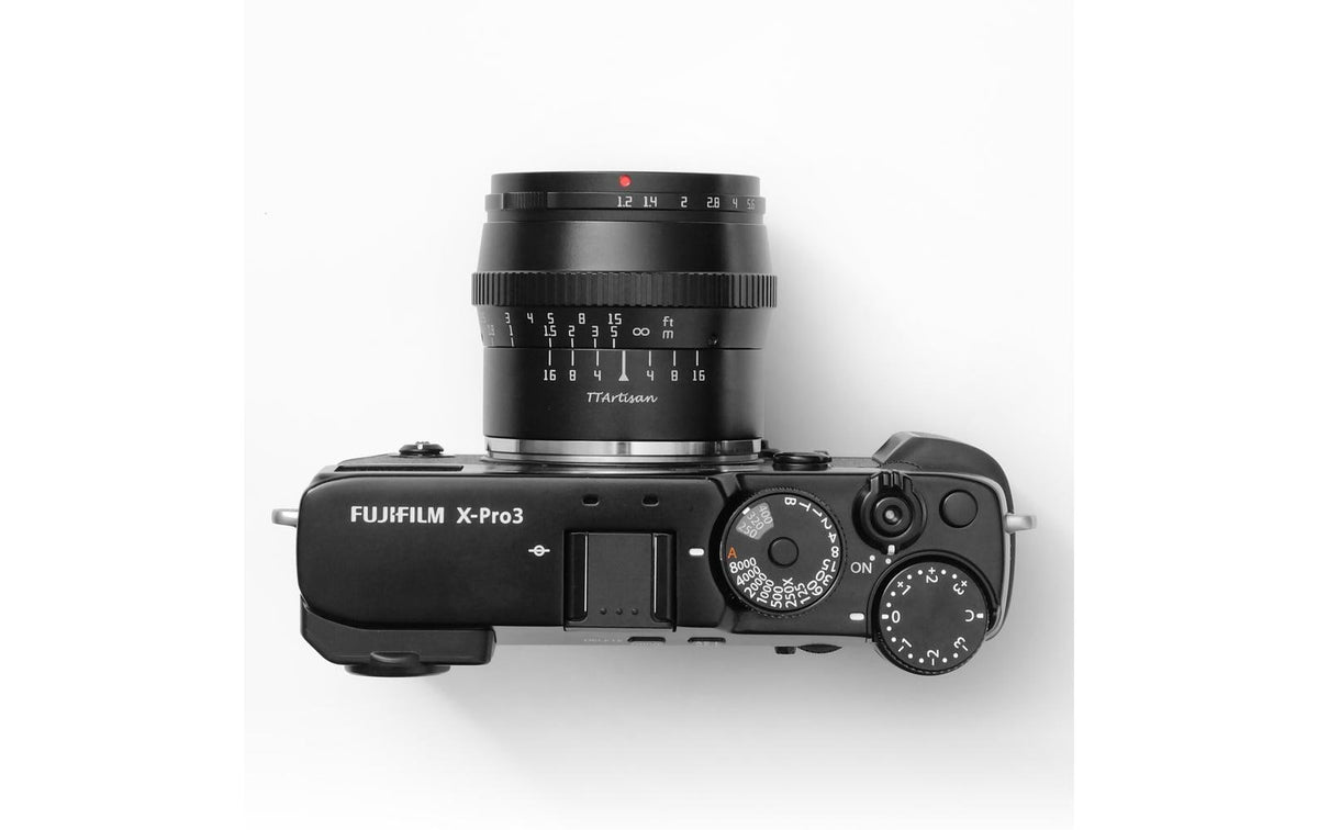 TTArtisan A06B-X 50 mm f/1.2 Objektiv – Fujifilm X-Mount, APS-C, manuell, 52 mm Filter